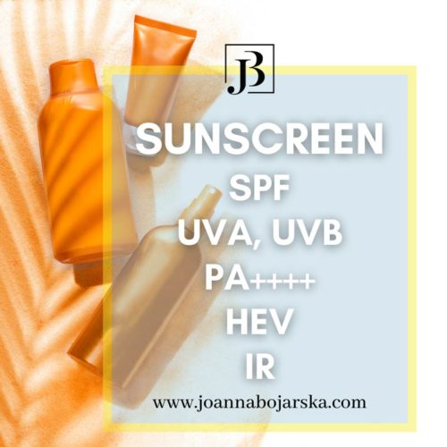 Sunscreen - Sun protection - Blog - Joanna Bojarska - Beauty Expert